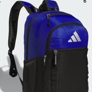 Adidas Excel 7 Backpack School Bookbag Laptop One Size Black Blue Unisex JK3412
